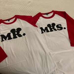 His/Her Mr. and Mrs. Disney Shirts
